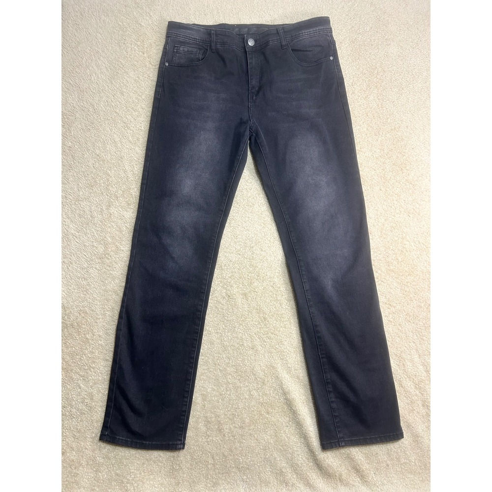 Moderno Jeans Mens Dark Wash‎ Slim Fit Denim Pants Size 38 Stretch Casual Preppy
